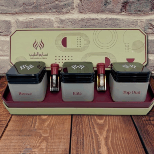 عرض (( باكيدج معمول + ربع توله خلطة سغنتشر + ربع توله خلطة عود و مسك ))